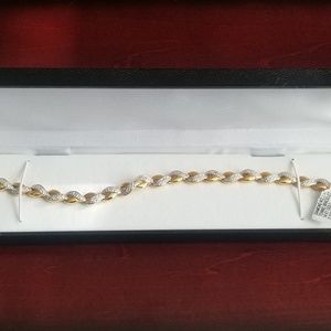 Diamond Accent Tennis Bracelet 14KT